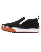 The Vans Mens Snow Lodge Slippers in Black & White