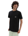 The Vans Mens Off The Wall Graphic T-Shirt in Black Peace Sign