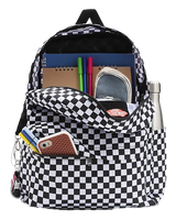 The Vans Old Skool Check 22L Backpack in Black & White