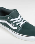 The Vans Mens Chukka Low Sidestripe Shoes in Green Gables & True White