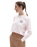 The Vans Womens Measured Crop T-Shirt in Cradle Pink