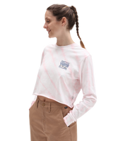 The Vans Womens Measured Crop T-Shirt in Cradle Pink