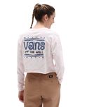 The Vans Womens Measured Crop T-Shirt in Cradle Pink