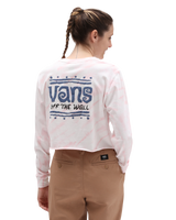 The Vans Womens Measured Crop T-Shirt in Cradle Pink