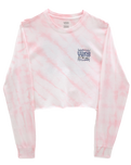 The Vans Womens Measured Crop T-Shirt in Cradle Pink