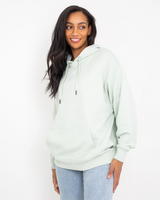 The Vans Womens Flying V Hoodie in Pale Aqua