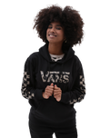 The Vans Womens Dotty Fill BFF Hoodie in Black