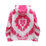 The Vans Girls Girls Tie Dye Heart Hoodie in Begonia Pink