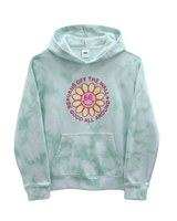 The Vans Girls Girls Good All Round Hoodie in Green Ash Latte Wash