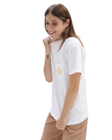 The Vans Womens Lizzie Armanto Off The Wall T-Shirt in White