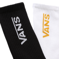 The Vans Womens Girl Gang Crew Socks (2 Pack) in White & Black