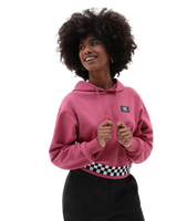 The Vans Womens Boom Boom 66 Hoodie in Rose Wine