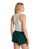 The Vuori Womens Pose Plyo Vest in White Heather Grey