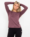 Luxury Crew T-Shirt in Elderberry Heather