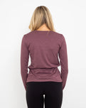 Luxury Crew T-Shirt in Elderberry Heather