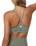 The Vuori Womens All The Feels Bra in Pistachio