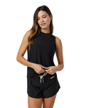 The Vuori Womens Energy Long Top in Black