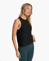 The Vuori Womens Energy Tank Top in Black