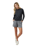 The Vuori Womens Daydream Sweatshirt in Black Heather