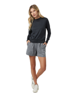 The Vuori Womens Daydream Sweatshirt in Black Heather