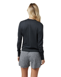 The Vuori Womens Daydream Sweatshirt in Black Heather