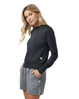 The Vuori Womens Daydream Sweatshirt in Black Heather