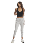 The Vuori Womens Performance Joggers in Pale Grey Heather