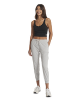 The Vuori Womens Performance Joggers in Pale Grey Heather