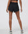 The Vuori Womens Halo Performance Short 2.0 in Black Heather