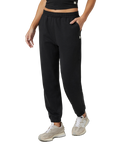 The Vuori Womens Boyfriend Joggers in Black Heather