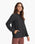 The Vuori Womens Outdoor Trainer Shell Zip Jacket in Black Heather