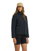 The Vuori Womens Canyon Insulated Jacket in Black