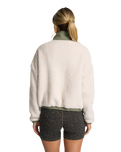 The Vuori Womens Cozy Sherpa Fleece Jacket in Dune