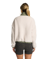 The Vuori Womens Cozy Sherpa Fleece Jacket in Dune