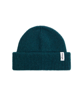 The Wrangler Mens Sign Off Beanie in Deep Teal Green