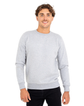 The Salt Water Seeker Mens Block Art Sweatshirt in Athletic Heather