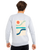 The Salt Water Seeker Mens Block Art Sweatshirt in Athletic Heather