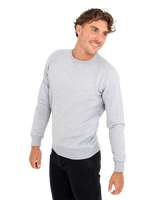 The Salt Water Seeker Mens Block Art Sweatshirt in Athletic Heather