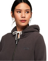 The Superdry Womens Orange Label Elite Zip Hoodie in Grey Anns Cottage Ann s Cottage