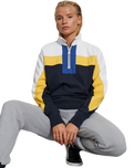 The Superdry Womens Sportstyle Dolmon Funnel Sweatshirt in Deep Navy