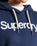 The Superdry Womens Core Logo Hoodie in Navy