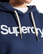 The Superdry Womens Core Logo Hoodie in Navy