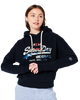 The Superdry Womens Narrative Hoodie in Navy