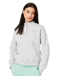 The Superdry Womens Henley 1/4 Zip Sweatshirt in Grey