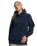 The Superdry Womens Code SL Fleece OS Hoodie in Deep Navy