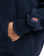 The Superdry Womens Code SL Fleece OS Hoodie in Deep Navy