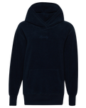 The Superdry Womens Code SL Fleece OS Hoodie in Deep Navy