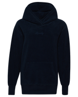 The Superdry Womens Code SL Fleece OS Hoodie in Deep Navy