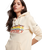 The Superdry Womens Vintage Scripted Infill Hoodie in Ivory