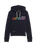 The Superdry Womens Rainbow Logo Graphic Hoodie in Darkest Navy